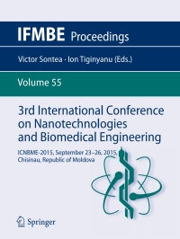 Imagen de portada: 3rd International Conference on Nanotechnologies and Biomedical Engineering 9789812877352