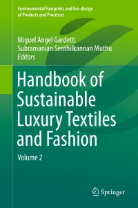 Imagen de portada: Handbook of Sustainable Luxury Textiles and Fashion 9789812877413