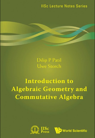 Cover image: Introduction to Algebraic Geometry and Commutative Algebra 9789814307581