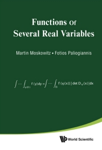 表紙画像: Functions of Several Real Variables 9789814299275