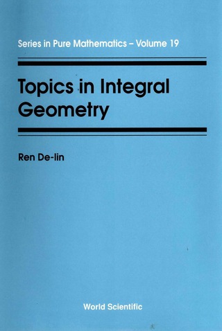 Cover image: Topics in Integral Geometry 9789810211073