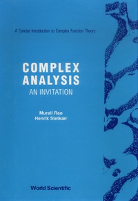 Cover image: COMPLEX ANALYSIS-AN INTRODUCTION  (B/S) 9789810203764