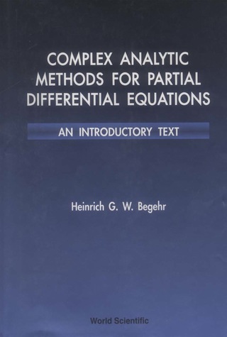 Cover image: Complex Analytic Methods for Partial Differential Equations: An Introductory Text 9789810215507