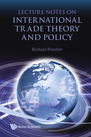 Cover image: Lecture Notes on International Trade Theory and Policy 9789812814432