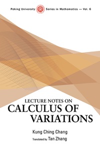 Cover image: LECTURE NOTES ON CALCULUS OF VARIATIONS 9789813144682