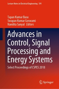 Titelbild: Advances in Control, Signal Processing and Energy Systems 9789813293458