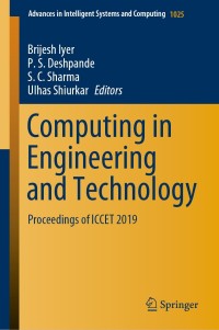 Imagen de portada: Computing in Engineering and Technology 9789813295148