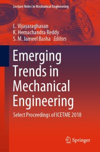 Imagen de portada: Emerging Trends in Mechanical Engineering 9789813299306