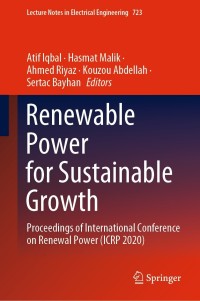 Imagen de portada: Renewable Power for Sustainable Growth 9789813340794
