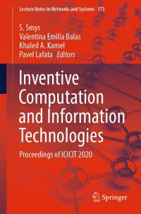 Omslagafbeelding: Inventive Computation and Information Technologies 9789813343047