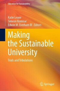 Cover image: Making the Sustainable University 9789813344761