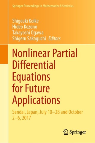 Cover image: Nonlinear Partial Differential Equations for Future Applications 9789813348219