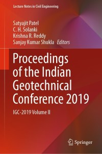 صورة الغلاف: Proceedings of the Indian Geotechnical Conference 2019 9789813363694