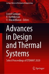 Cover image: Advances in Design and Thermal Systems 9789813364271