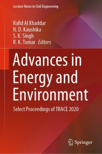 Imagen de portada: Advances in Energy and Environment 9789813366947