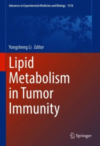 Cover image: Lipid Metabolism in Tumor Immunity 9789813367845