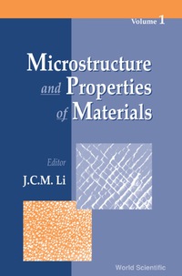 表紙画像: Microstructure And Properties Of Materials (Volume 1) 1st edition 9789810224035