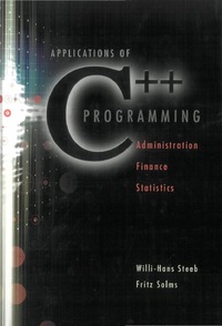 Cover image: APPLN OF C++PROGRAMMING:ADMIN,FINANCE... 9789810223137