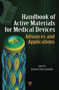 Imagen de portada: Handbook of Active Materials for Medical Devices 1st edition 9789814303361