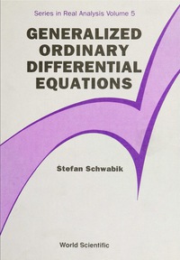 Cover image: GENERALIZED ORDINARY DIFFERENTIAL...(V5) 9789810212254