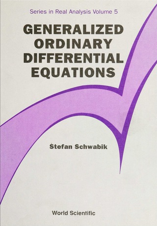 Titelbild: GENERALIZED ORDINARY DIFFERENTIAL...(V5) 9789810212254