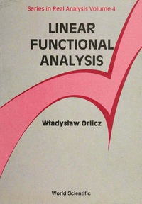 Cover image: LINEAR FUNCTIONAL ANALYSIS          (V4) 9789810208530