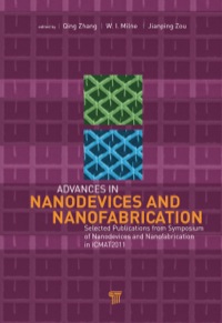 صورة الغلاف: Advances in Nanodevices and Nanofabrication 1st edition 9789814364546