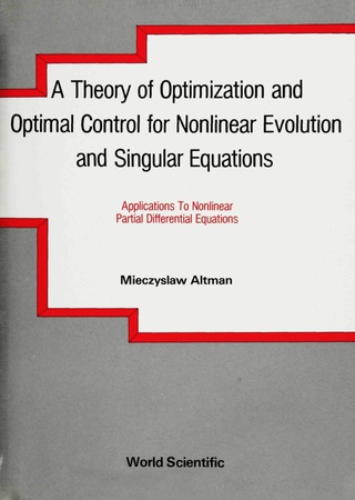 Imagen de portada: THEO.OF OPTIMIZATION & OPTIMALCONTROL... 9789810203269