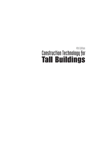 صورة الغلاف: Construction Technology for Tall Buildings 4th edition 9789814390132