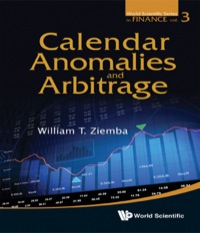 Cover image: CALENDAR ANOMALIES AND ARBITRAGE 9789814405454