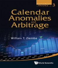 Imagen de portada: CALENDAR ANOMALIES AND ARBITRAGE 9789814405454