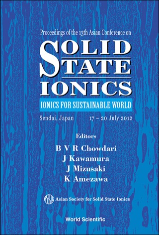Cover image: Solid State Ionics: Ionics for Sustainable World 9789814439909