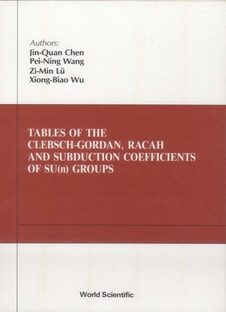 Imagen de portada: TBLS OF C-G, RACAH SUBDUCTION OF SU(N) G 9789971500726