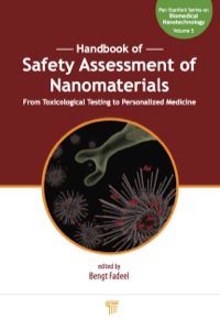 Omslagafbeelding: Handbook of Safety Assessment of Nanomaterials 1st edition 9789814463362