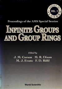 表紙画像: Infinite Groups And Group Rings - Proceedings Of The Ams Special Session 1st edition 9789810213794