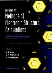 Imagen de portada: LECTURES ON METHODS OF ELECTRONIC STRUCTURE CALCULATIONS 9789810214852