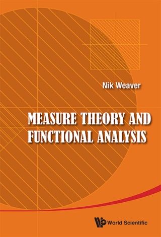 Cover image: Measure Theory and Functional Analysis 9789814508568