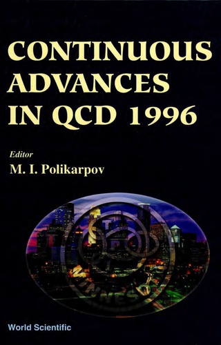 Imagen de portada: Continuous Advances In Qcd 1996 - Proceedings Of The Conference 1st edition 9789810228156