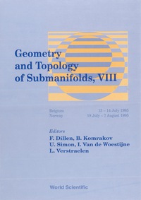 صورة الغلاف: Geometry And Topology Of Submanifolds Viii 1st edition 9789810227760