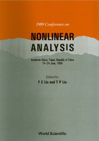 表紙画像: Nonlinear Analysis - 1989 Conference 1st edition 9789810201364