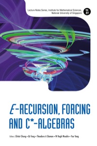 Imagen de portada: E-recursion, Forcing And C*-algebras 9789814602631