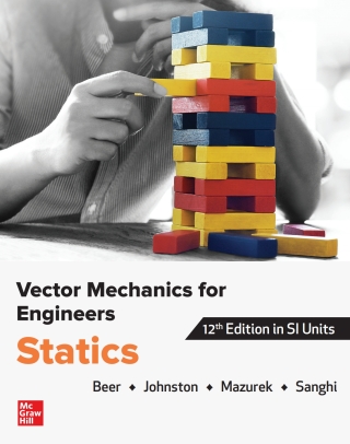 Imagen de portada: Vector Mechanics for Engineers: Statics in SI Units 12th edition 9789813157859