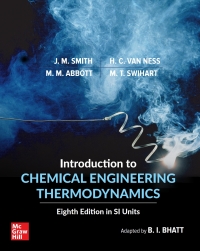 表紙画像: Introduction to Chemical Engineering Thermodynamics in SI Units 8th edition 9789813157897