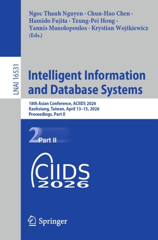 Imagen de portada: Intelligent Information and Database Systems 9789819200733