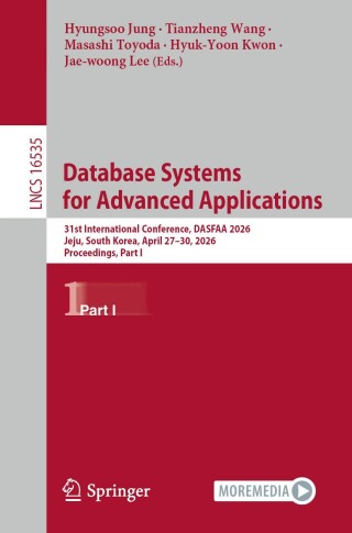Imagen de portada: Database Systems for Advanced Applications 9789819203628