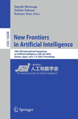 Imagen de portada: New Frontiers in Artificial Intelligence 9789819215263