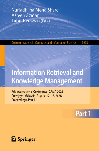 Imagen de portada: Information Retrieval and Knowledge Management 9789819243013