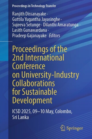Cover image: Proceedings of the 2nd International Conference on University-Industry Collaborations for Sustainable Development 9789819529315