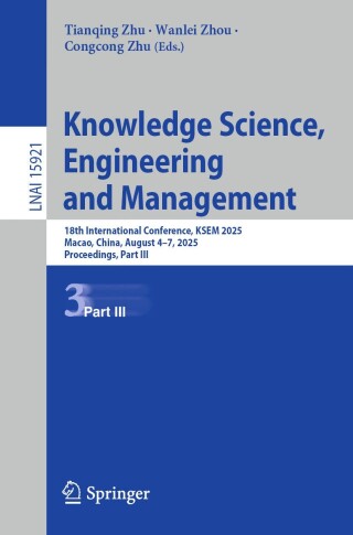 Imagen de portada: Knowledge Science, Engineering and Management 9789819530540