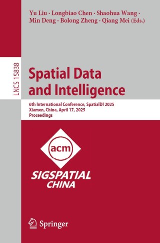 Imagen de portada: Spatial Data and Intelligence 9789819531011